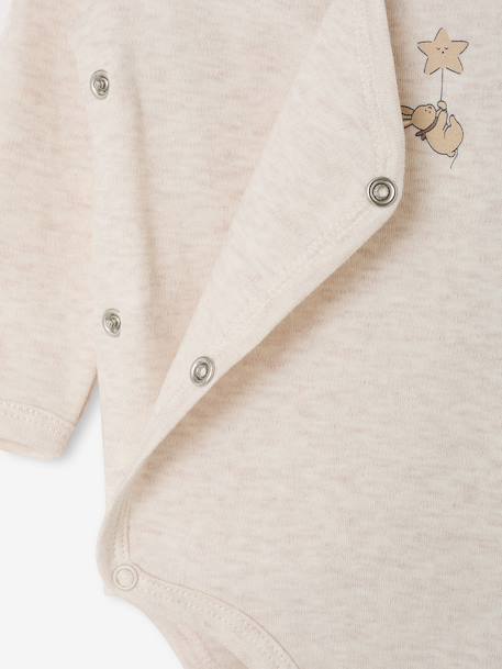 Lot de 3 bodies naissance manches longues cappuccino 10 - vertbaudet enfant 