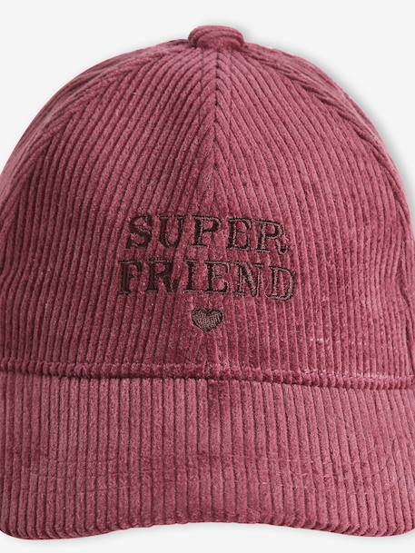 Casquette fille en coton Friends prune 3 - vertbaudet enfant 
