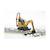Jcb - micro pelle 8010 cts et ouvrier de la construction Jaune et noir 1 - vertbaudet enfant 