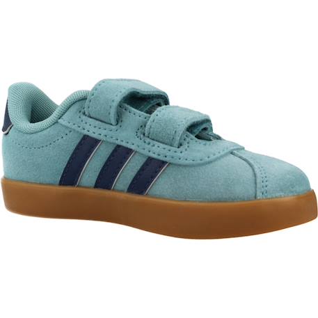 Baskets garçon en cuir à scratch Bleu mntton 5 - vertbaudet enfant 