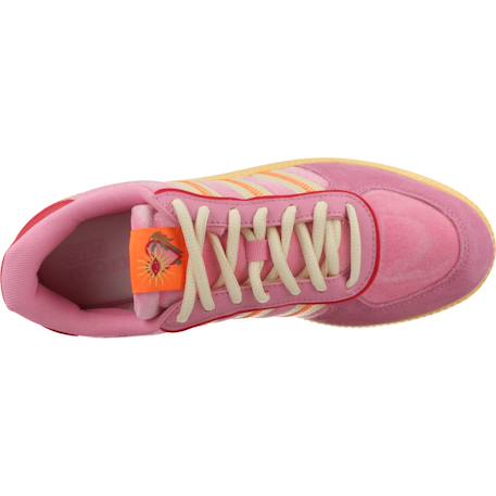 Baskets fille en textile à scratch tennis Rose pink 6 - vertbaudet enfant 