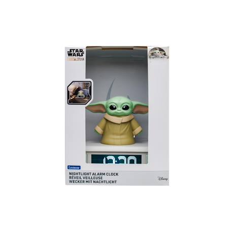 Reveil veilleuse Grogu 3D Star Wars Gris 3 - vertbaudet enfant 