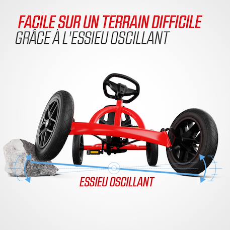 Kart à pédales Berg buddy redster Multicolore 4 - vertbaudet enfant 