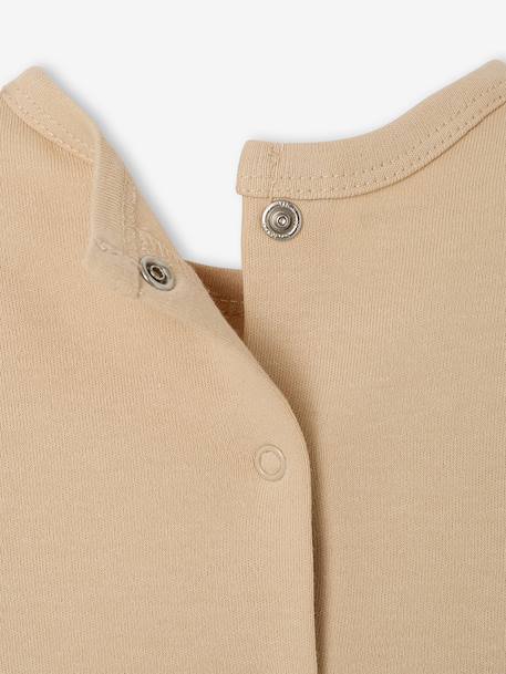 Lot de 3 dors bien bébé ouverture dos écru+vert sauge 17 - vertbaudet enfant 