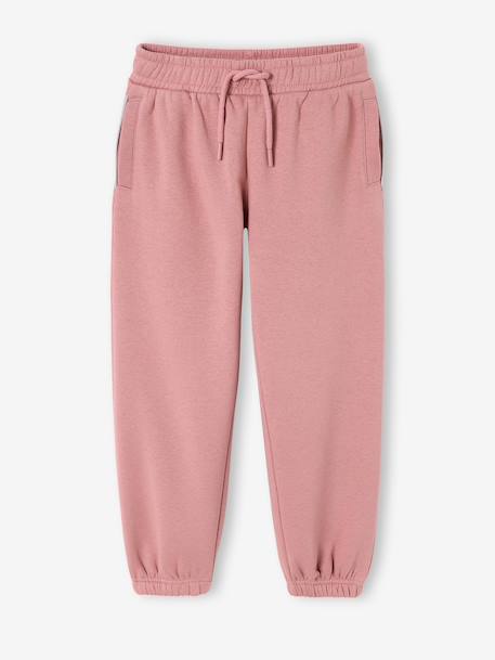 Jogging fille Basics long cordon marine+vieux rose 5 - vertbaudet enfant 