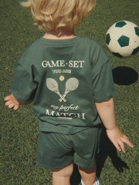 Ensemble T-shirt et short Famo vert 7 - vertbaudet enfant 