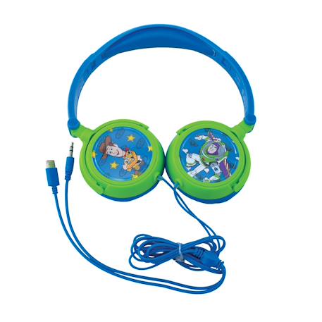Casque stéréo filaire pliable avec limitation de volume d'écoute toy story MULTICOLORE 2 - vertbaudet enfant 