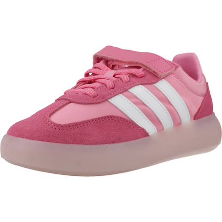 Baskets fille en cuir à lacets urbain Rose pink 4 - vertbaudet enfant 