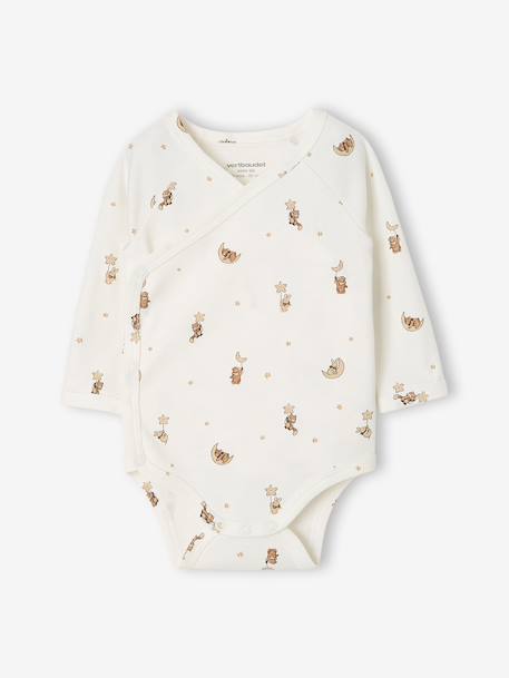 Lot de 3 bodies naissance manches longues cappuccino 7 - vertbaudet enfant 