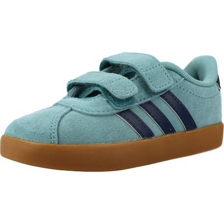 Baskets garçon en cuir à scratch Bleu mntton 4 - vertbaudet enfant 