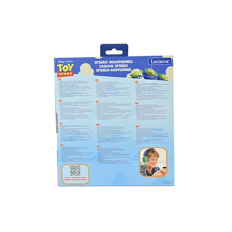 Casque stéréo filaire pliable avec limitation de volume d'écoute toy story MULTICOLORE 4 - vertbaudet enfant 