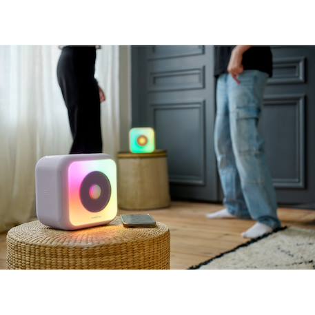 Enceinte karaoke avec 2 micros sans fil Beige 5 - vertbaudet enfant 