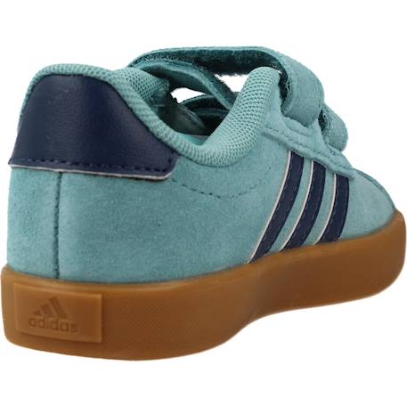 Baskets garçon en cuir à scratch Bleu mntton 3 - vertbaudet enfant 