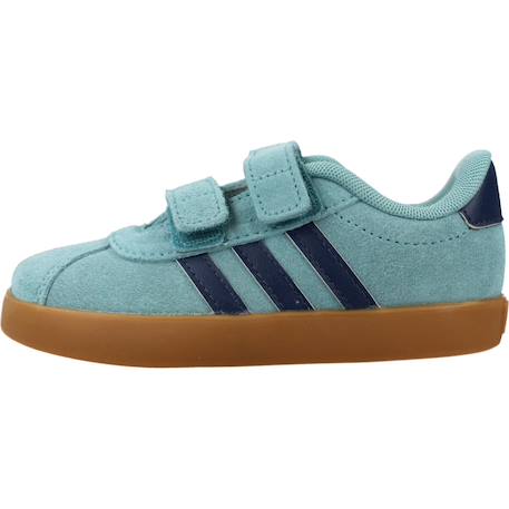 Baskets garçon en cuir à scratch Bleu mntton 2 - vertbaudet enfant 