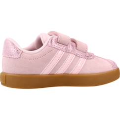 Chaussures-Basket bébé fille en cuir court velcro