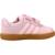 Basket bébé fille en cuir court velcro Rose pink 1 - vertbaudet enfant 