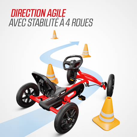 Kart à pédales Berg buddy redster Multicolore 5 - vertbaudet enfant 