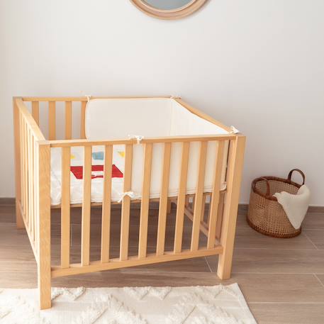 Tour de lit et parc - pure coton Ivoire+Moka+Popcorn 5 - vertbaudet enfant 