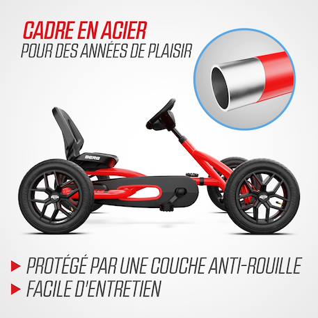 Kart à pédales Berg buddy redster Multicolore 6 - vertbaudet enfant 