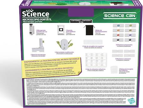 Microscope portable 250x avec support smartphone - so science - dès 8 ans Multicolore 4 - vertbaudet enfant 