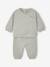Ensemble sweat et pantalon naissance bébé garçon bleu glacier 1 - vertbaudet enfant 
