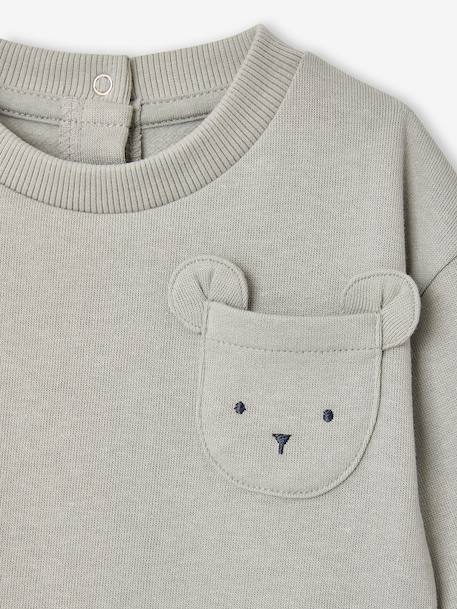 Ensemble sweat et pantalon naissance bébé garçon bleu glacier 5 - vertbaudet enfant 