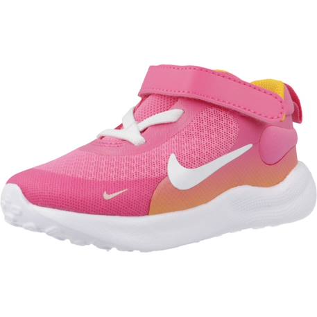 Basket bébé synthétique revolution 7 Noir+Rose vif 10 - vertbaudet enfant 