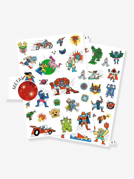 Tattoos éphémère héros et vilains vert 2 - vertbaudet enfant 