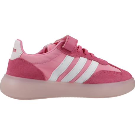 Baskets fille en cuir à lacets urbain Rose pink 1 - vertbaudet enfant 