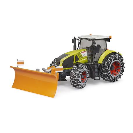 Claas axion 950 avec chaînes à neige et lame de niveleuse Multicolore 2 - vertbaudet enfant 