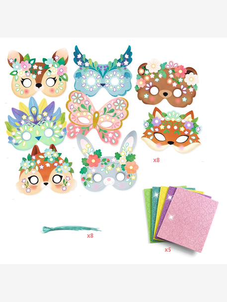 DIY 4+ 5 masques animaux de la forêt rose 3 - vertbaudet enfant 