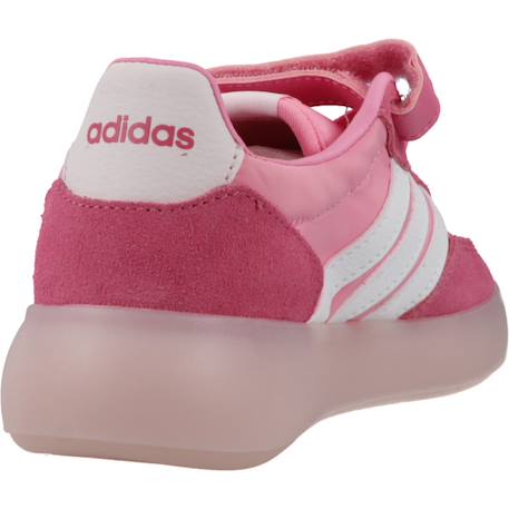 Baskets fille en cuir à lacets urbain Rose pink 3 - vertbaudet enfant 