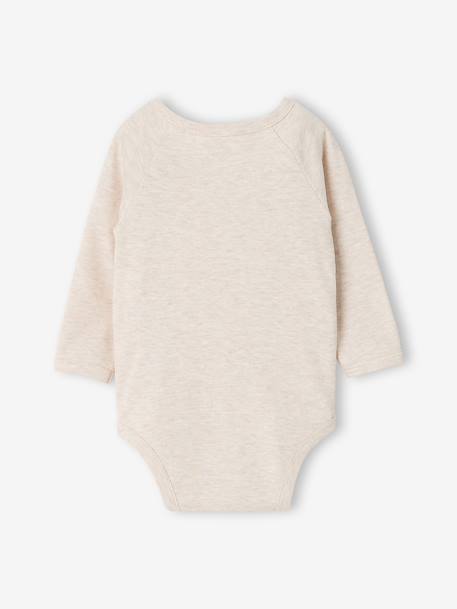 Lot de 3 bodies naissance manches longues cappuccino 8 - vertbaudet enfant 