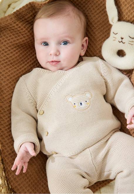Bébé-Ensemble-Ensemble bébé gilet et pantalon en tricot mini rêve