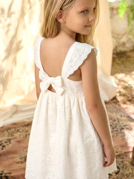Robe fille broderie anglaise coton blanc 7 - vertbaudet enfant 