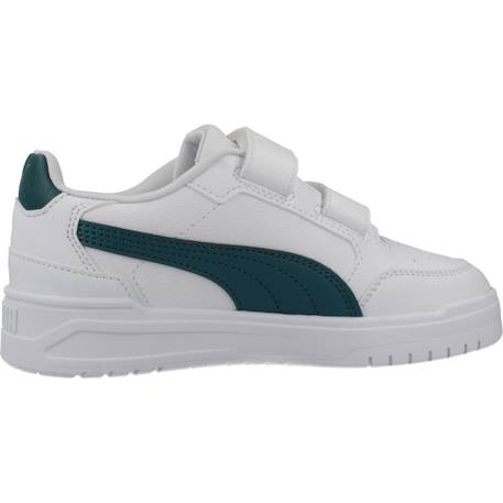 Baskets enfant garçon Blanc whtgrn 1 - vertbaudet enfant 