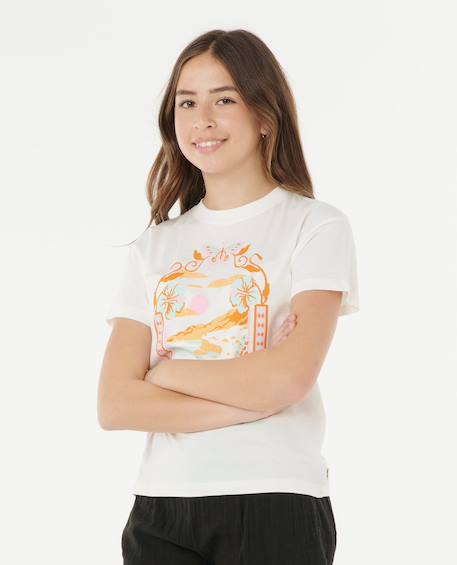 Fille-T-shirt à manches courtes sunset skies art fille