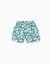 Lot de 2 shorts de bain unis/imprimés avec cordon de serrage Orange sombre+Vert foncé 5 - vertbaudet enfant 