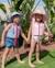 Chapeau enfant en coton protection soleil Rose+Violet 3 - vertbaudet enfant 