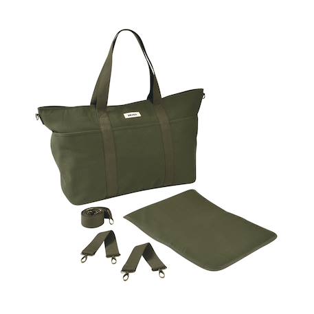 Sac à langer xxl madrid Denim+Léopard+Léopard clair+Lichen+Ocre 23 - vertbaudet enfant 