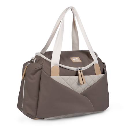 Sac à langer bandoulière grand volume 21 l sydney Cacao+Noir 5 - vertbaudet enfant 