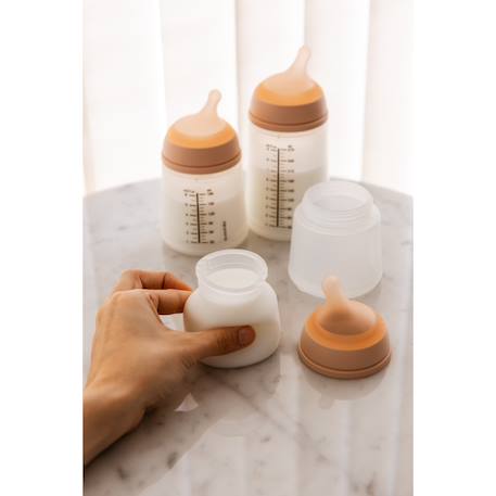 Biberon anti-colique spécial allaitement 120 ml zero.zero Amande+Caramel+Clair+Sable clair 13 - vertbaudet enfant 