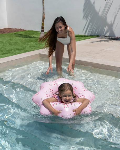Gonflable pour enfants donut pvc double valve Rose 4 - vertbaudet enfant 