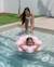 Gonflable pour enfants donut pvc double valve Rose 4 - vertbaudet enfant 