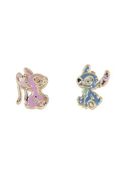 Boucles d'oreilles clous dépareillées stitch & angel  - vertbaudet enfant