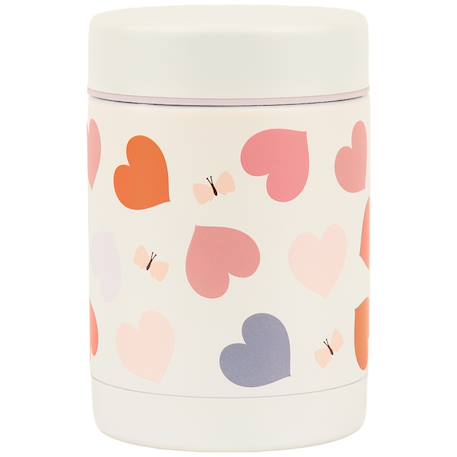 Boîte à repas isotherme cœurs 300 ml Rose, orange, violet 2 - vertbaudet enfant 
