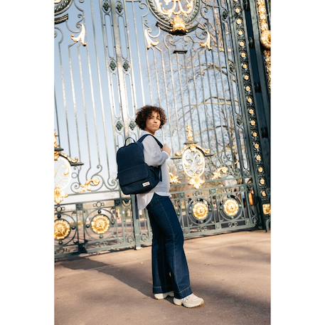 Sac à dos enfant tokyo 21L Denim+Léopard clair 2 - vertbaudet enfant 