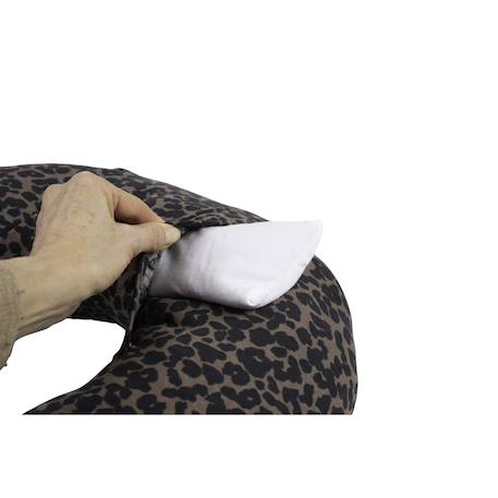 Coussin d'allaitement little warmy Argile beige+Léopard 10 - vertbaudet enfant 