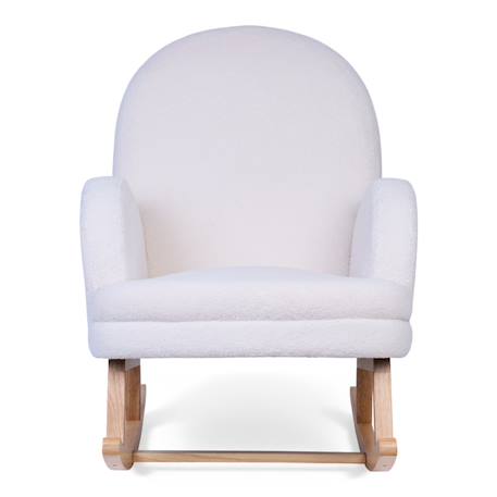 Chaise à bascule pour enfant teddy Teddy blanc cassé 1 - vertbaudet enfant 