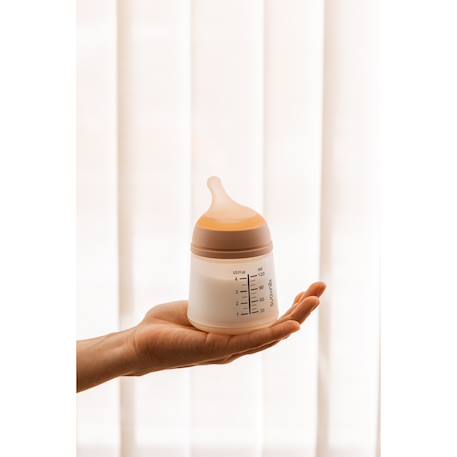 Biberon anti-colique spécial allaitement 120 ml zero.zero Amande+Caramel+Clair+Sable clair 15 - vertbaudet enfant 